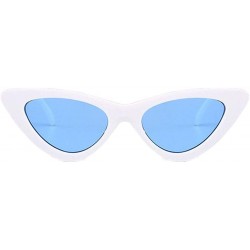 Cat Eye Retro Narrow Cat Eye Sunglasses Narrow Cateye Sun Glasses for Women - I - CZ19024I2IT $7.09