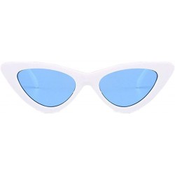 Cat Eye Retro Narrow Cat Eye Sunglasses Narrow Cateye Sun Glasses for Women - I - CZ19024I2IT $7.09