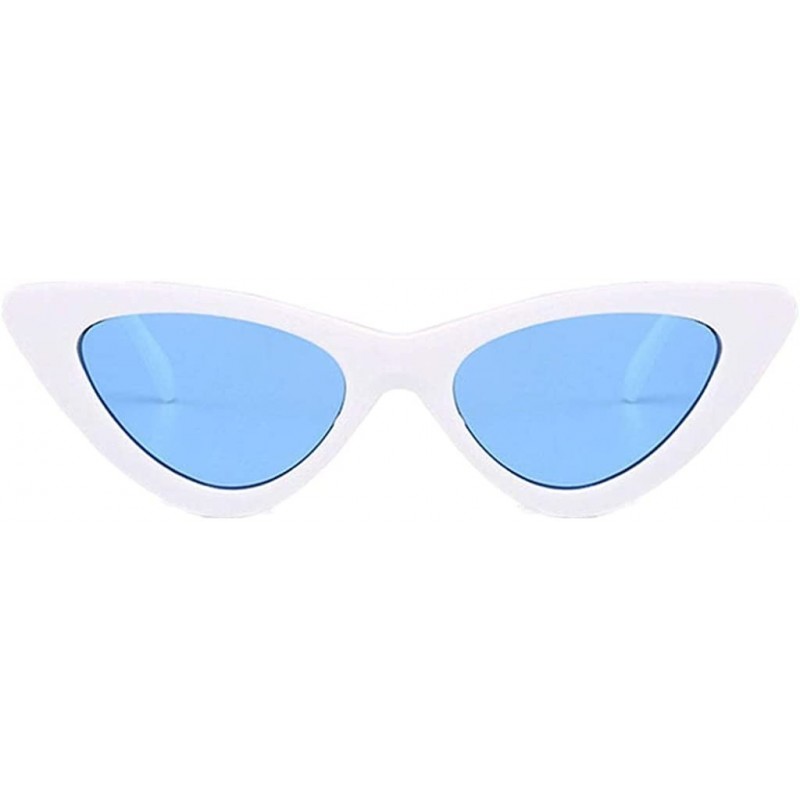 Cat Eye Retro Narrow Cat Eye Sunglasses Narrow Cateye Sun Glasses for Women - I - CZ19024I2IT $7.09