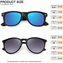 Wrap Polarized Sunglasses for Women Men Retro Mirrored Sun Glasses with UV Protection 2 Pack - CU18Y6Z27A0 $17.94