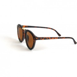 Wayfarer Women Retro Round Wayfarer Sunglasses P2059CL - Tortoise-brown Lens - CI11BOTRCOF $9.51