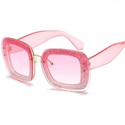 Square Fashion Oversized Square Women Sunglasses Brand Design Female Sun Glasses 1 - 5 - CD18XNGWGLC $7.69