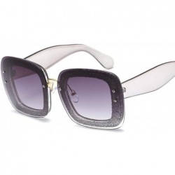 Square Fashion Oversized Square Women Sunglasses Brand Design Female Sun Glasses 1 - 5 - CD18XNGWGLC $7.69