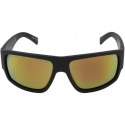 Sport Men's Captiva Polarized Wrap Sunglasses - Matte Black - CJ18MCL3UUQ $21.19