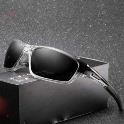 Oversized Men's Glasses Polarized Black Driver Sunglasses NO1 Polarized 620 - No4 - CF18Y4RUARK $11.85