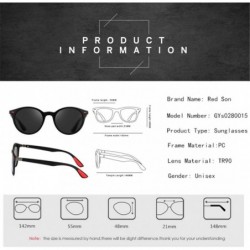 Oval Ultralight Polarized Sunglasses Men Women Oval Frame Legs Round Sun Glasses Driving Goggles Black C5 Black-Green - CE194...