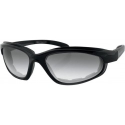 Sport Fat Boy Adult Photochromic Sports Sunglasses - Black/Clear / One Size Fits All - CL116WB6HPP $80.96