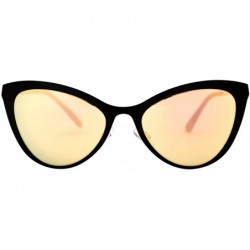 Rectangular SOLLY Vintage Cat Eye Ultra-transparent lens Rectangular Metal Frame Sunglasses. 100% UV protection for Women - C...