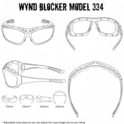 Wrap Large Airdam Sunglasses Motorcycle- Sports- Driving- Cycling Wrap - Black - Blue Blocking - CW196MU7S8T $24.84