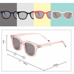 Oversized Vintage Sunglasses Womens Mens Plastic Frame UV400 with Sunglasses Case U573 - Pink - CP18I6603DZ $9.09