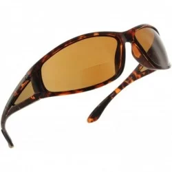 Round Wrap Polarized Sunglasses Invisible Line Bifocal Sunglass Readers - Tortoise - CD18C57SCKI $60.59