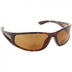 Round Wrap Polarized Sunglasses Invisible Line Bifocal Sunglass Readers - Tortoise - CD18C57SCKI $39.59