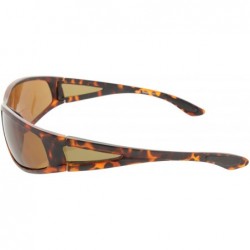 Round Wrap Polarized Sunglasses Invisible Line Bifocal Sunglass Readers - Tortoise - CD18C57SCKI $39.59