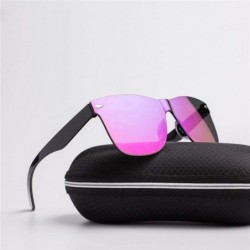 Aviator 2019 New Transparent Sunglasses Women Vintage Colorful Retro Fashion Rimless C1 - C5 - CP18YLY7S9I $10.83
