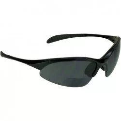 Semi-rimless proSPORT BIFOCAL Reader Sunglasses Womens Small Unisex Golf Tennis Cycilng Runnnig Microfiber Cleaning Case - C7...