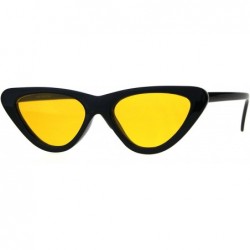 Cat Eye Pop Color Retro Vintage Style Cat Eye Womens Plastic Sunglasses - Orange - CL189LMASA4 $9.13