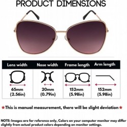 Oversized I Wear Rectangular Sunglasses Spring BG20044S - Rose Gold Frame/Grey-pink Lens - CQ195AZKMKX $8.59