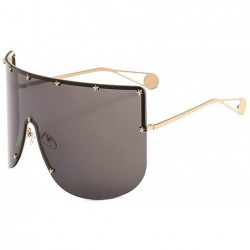 Oversized Vintage Sunglasses Oversized Windproof Glasses - Black - C518NEC75RH $16.34