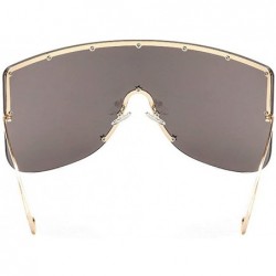 Oversized Vintage Sunglasses Oversized Windproof Glasses - Black - C518NEC75RH $16.34