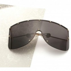 Oversized Vintage Sunglasses Oversized Windproof Glasses - Black - C518NEC75RH $16.34