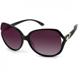 Oversized Womens Oversized Classy Style Sunglasses P4133 - Black_1 - CP17YSYXWCE $12.62