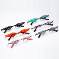 Rimless Rimless Sunglasses Creative Eyeglasses Party Glasses Funny Photo Eyewear for Man Woman - Purple - C4196U42TOU $11.77