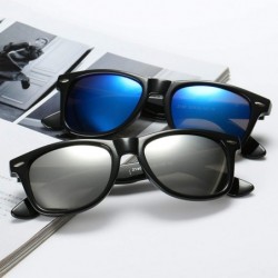 Goggle 2020 Brand New Vintage Sunglasses Women Girls Retro Black Frame Men Sun Glasses Female Oculos De Sol - Blue - CJ197Y6R...