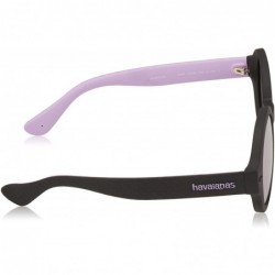 Oval Floripa/M Black Violet/Gray Violet Mirror Women's Sunglasses - 51mm - C118CSSL3EH $57.79