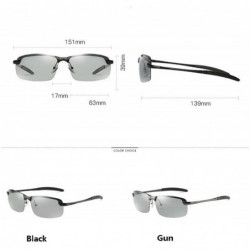 Sport Photochromic Polarized Sunglasses Men Women for Day and Night Driving Glasses - 3043-black - CO18YW927Y3 $21.21