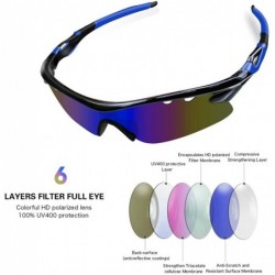 Sport Polarized Sports Sunglasses - Sports Sunglasses for Men Women - Cycling Driving Fishing Glasses UV Protection - CM190E8...