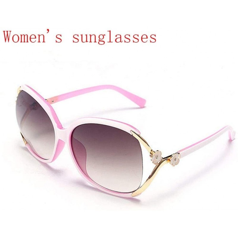 Oversized Yaozb Sunglasses Fashion Lady Hollow Glasses Camellia Sunshade Mirror Trendy Sunglasses (Color A) - A - CG199EXRNT0...