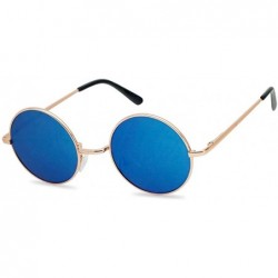 Wrap Original Glasses Novelty Cosplay - Gold Frame - Blue Mirror - CA197CD8EZQ $12.79