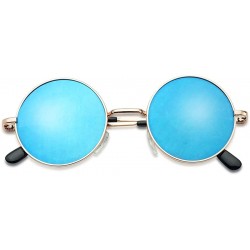 Wrap Original Glasses Novelty Cosplay - Gold Frame - Blue Mirror - CA197CD8EZQ $12.79