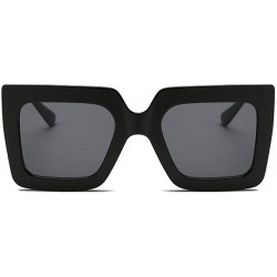 Sport Men and women Sunglasses Two-tone Big box sunglasses Retro glasses - Black - CP18LIU7AA9 $8.20