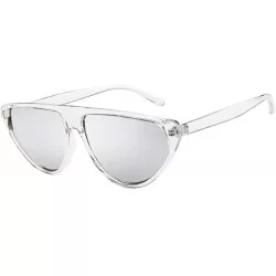 Square Women Men Vintage Retro Glasses Unisex Fashion Aviator Mirror Lens Sunglasses - Multicolor C - C118EL496NC $16.08