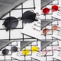 Shield Cat Eye Metal Hollow Frame Sunglasses Mirrored Flat Lenses Sunglasses For Women - Red - CH196M3MRKH $9.45