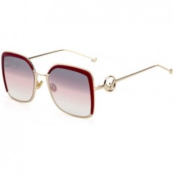Aviator Sunglasses big frame eyebrow sunglasses - fashion sunglasses ladies - E - CR18S53ZXX2 $73.39