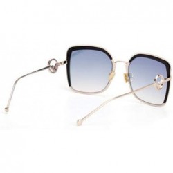 Aviator Sunglasses big frame eyebrow sunglasses - fashion sunglasses ladies - E - CR18S53ZXX2 $38.68