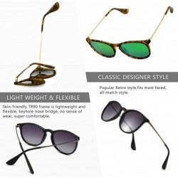 Square Vintage Round Sunglasses for Women Classic Retro Designer Style - CD18XHNDMY2 $22.65