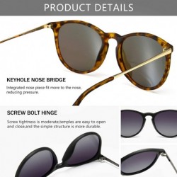 Square Vintage Round Sunglasses for Women Classic Retro Designer Style - CD18XHNDMY2 $22.65
