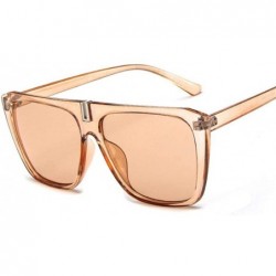 Aviator 2019 Fashion Sunglasses Women Brand Designer Luxury Eyeglasses BlackBlue - Tea - CX18XAKUEOT $18.43