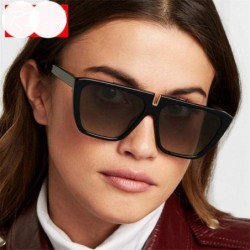 Aviator 2019 Fashion Sunglasses Women Brand Designer Luxury Eyeglasses BlackBlue - Tea - CX18XAKUEOT $10.96