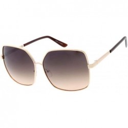 Square Wired Butterfly Frame Candy Lens 70s Retro Fashion Sunglasses - Pink - C418UCQ4QYK $22.81