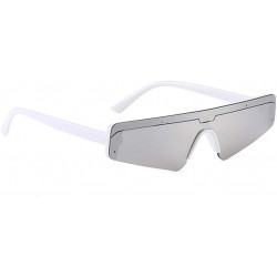 Goggle Unisex One Piece Vintage Eye Sunglasses Retro Eyewear Fashion Radiation Protection - Black - CO18NKMKMAE $10.33