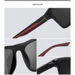 Oval Polarized Sunglasses for Men Women Driving Fishing Mens Sunglasses Rectangular Vintage Sun Glasses - C118WQ525YC $10.95