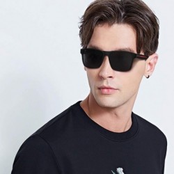 Oval Polarized Sunglasses for Men Women Driving Fishing Mens Sunglasses Rectangular Vintage Sun Glasses - C118WQ525YC $10.95