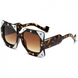 Goggle Trending Rhinestone Sunglasses Eyeglasses Tortoise - CK196DNKRKC $36.18