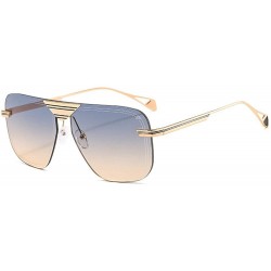 Rimless Vintage Square Metal Frame Sunglasses Men Women Fashion Luxury Rimless Sunglasses Shades Glasses UV400 - CS1939RC9Z6 ...
