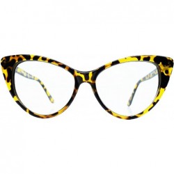 Cat Eye Super Cateyes Vintage Inspired Fashion Mod Chic High Pointed Cat-Eye Glasses Eyewear - C111RJ6OHAX $17.56