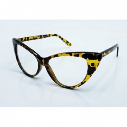 Cat Eye Super Cateyes Vintage Inspired Fashion Mod Chic High Pointed Cat-Eye Glasses Eyewear - C111RJ6OHAX $9.12